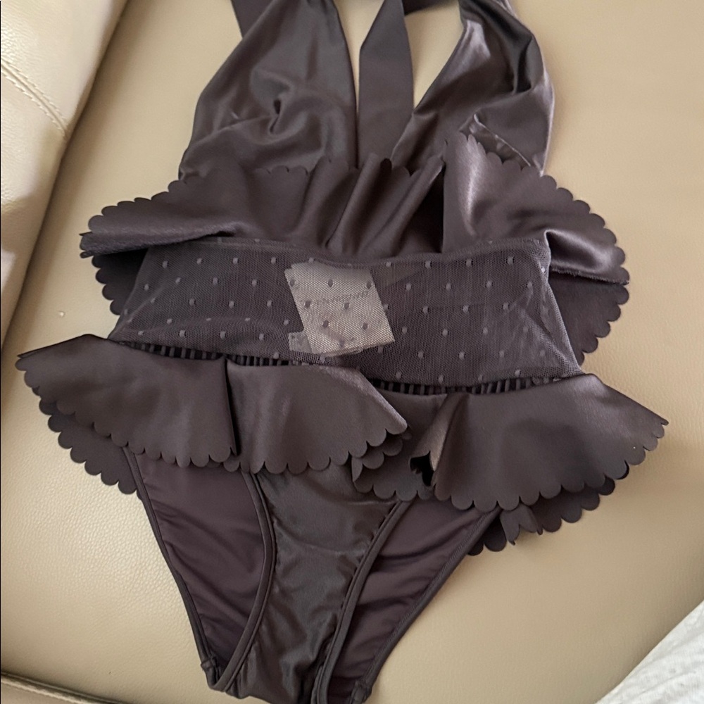 Zimmermann Ruffle trim neck tie swimsuit AU size 1 - Picture 12 of 17